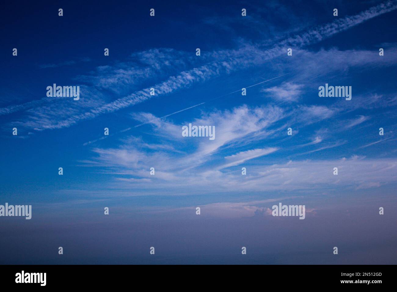 Landscape beautiful blue sky and white clouds Stock Photo - Alamy