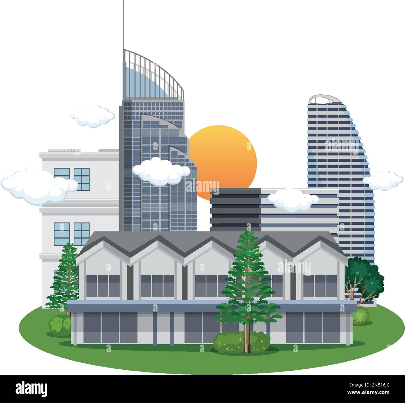 Gold Coast Australia Building Landmark illustration Stock Vector Image