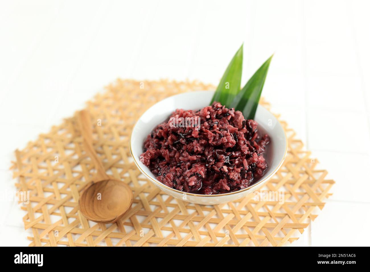 Tape Ketan Hitam. Fermented Black Glutinous Rice, Traditional Food from