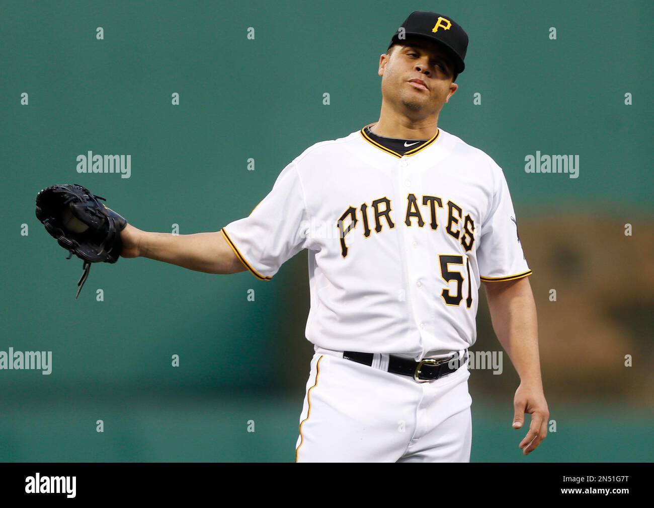 Pittsburgh Pirates second baseman Josh Harrison (5) throws to first base  during a baseball game against the Milwaukee Brewers in Pittsburgh,  Tuesday, July 19, 2016. (AP Photo/Fred Vuich Stock Photo - Alamy