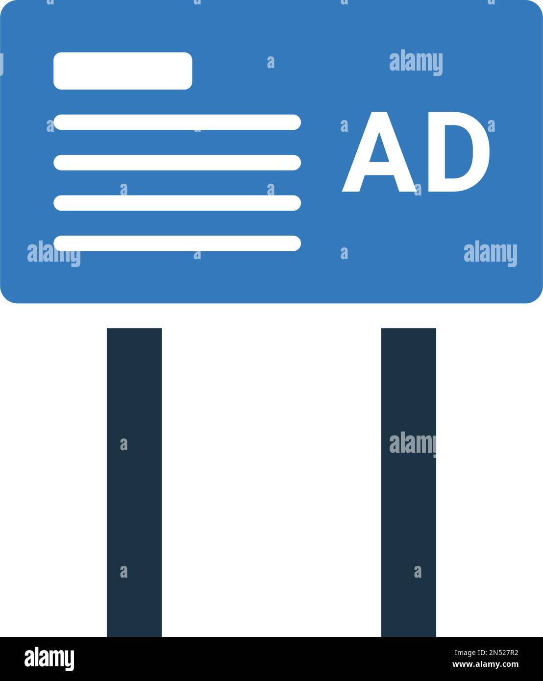 Ad, sign, billboards icon - Use for commercial purposes, print media ...