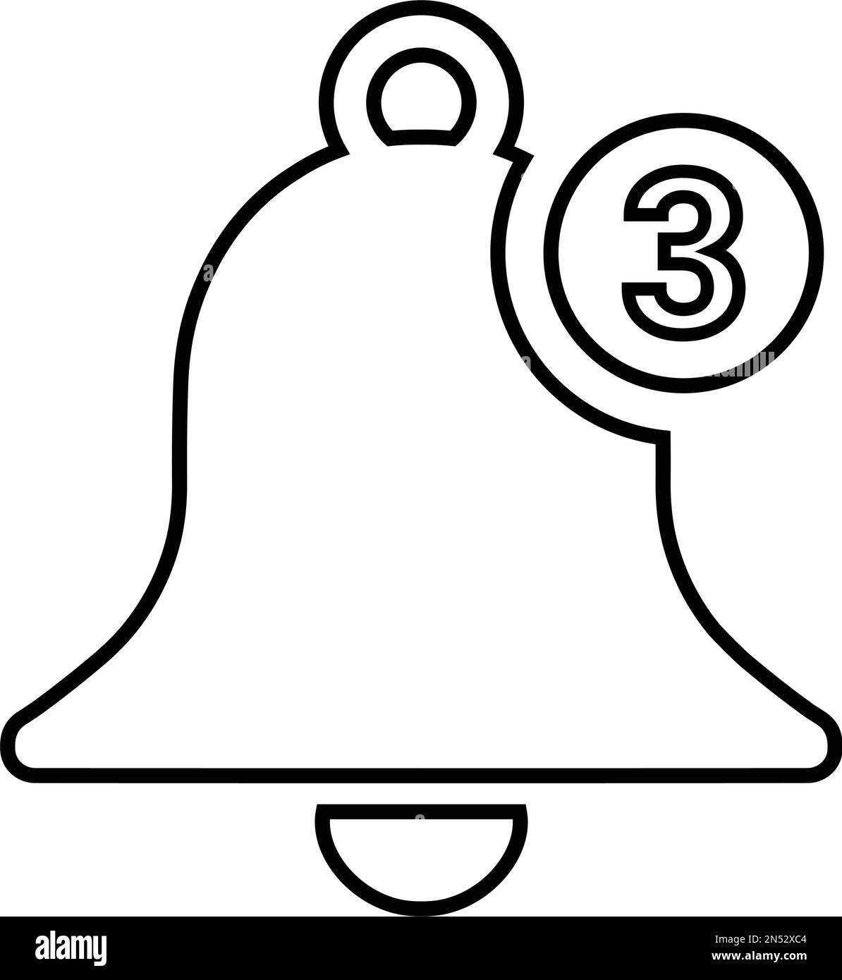 Bell, notification icon Use for commercial purposes, print media, web