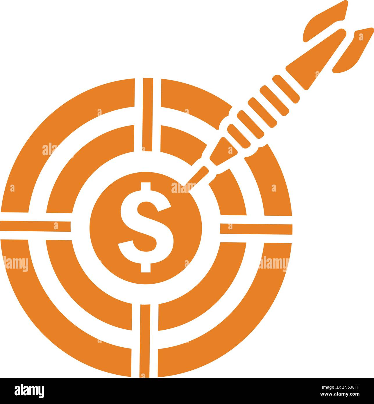 Business, target icon. Well organized simple vector illustration Stock