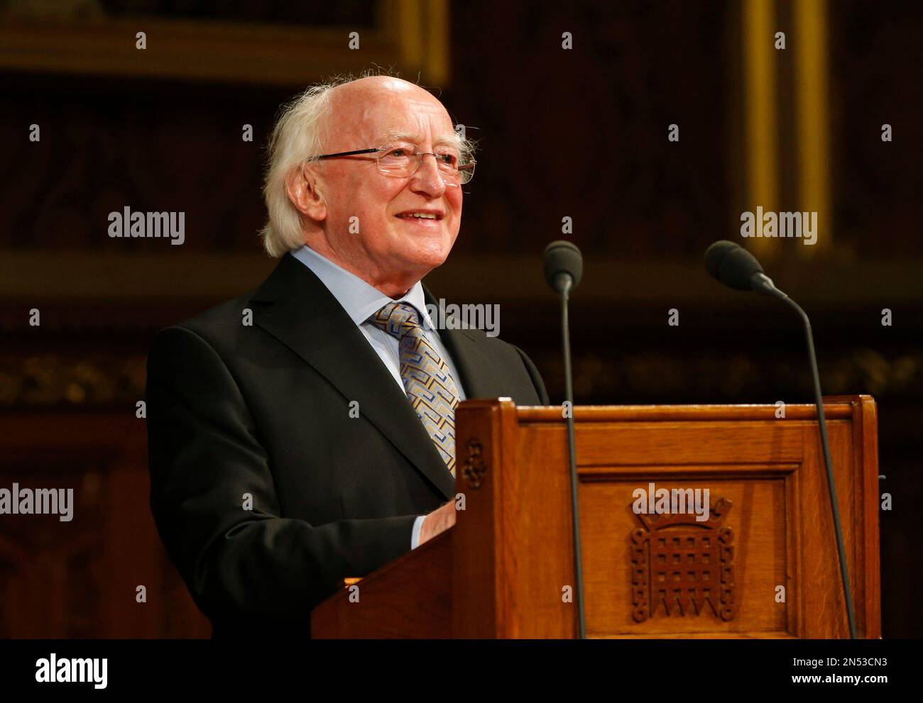 Irish President Michael D Higgins Delivers His Speech At The Houses Of irish-president-michael-d-higgins-delivers-his-speech-at-the-houses-of