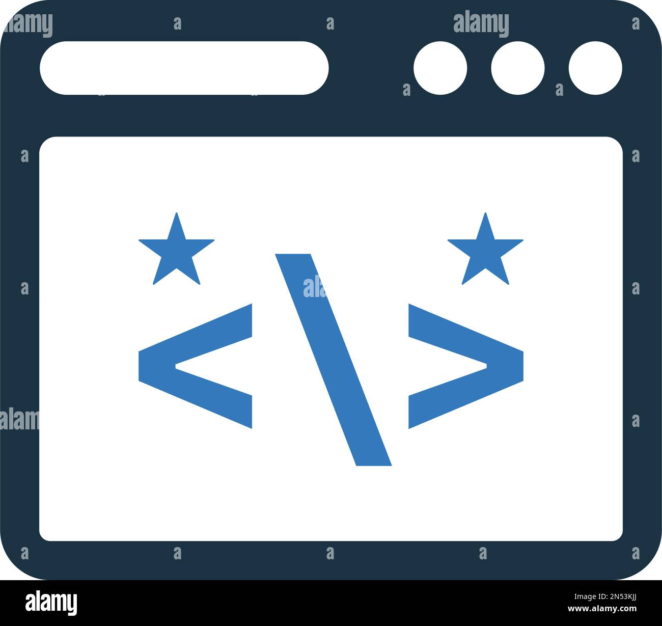Clean, code, coding icon - Vector EPS file. Perfect use for print media, web, stock images, commercial use or any kind of design project. Stock Vector