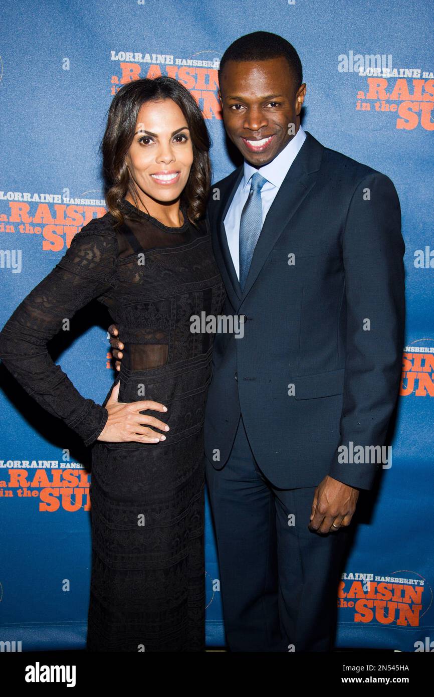 Aonika Laurent and Sean Patrick Thomas attend the opening night after