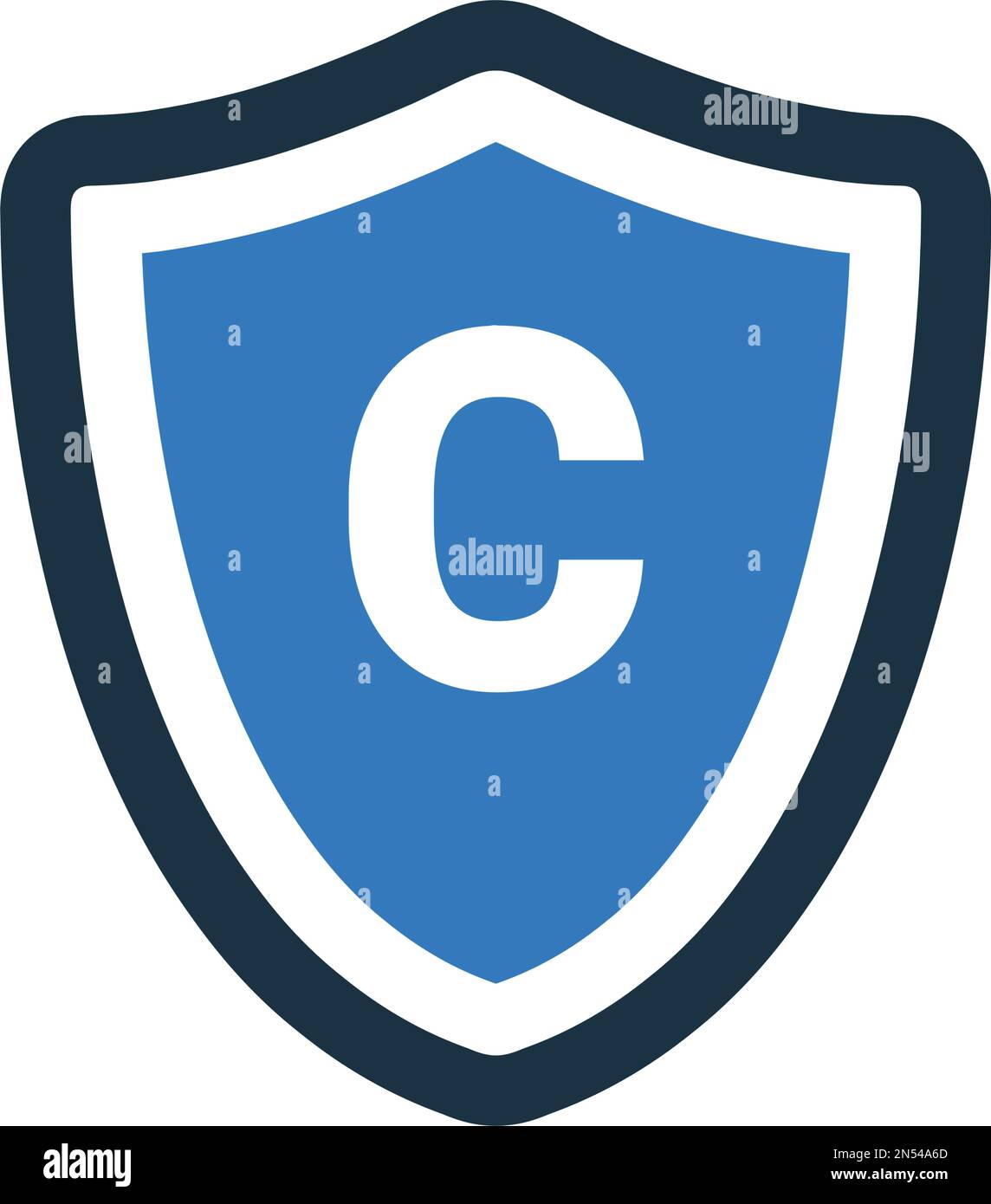Copy write, protection icon. Well organized simple vector illustration ...