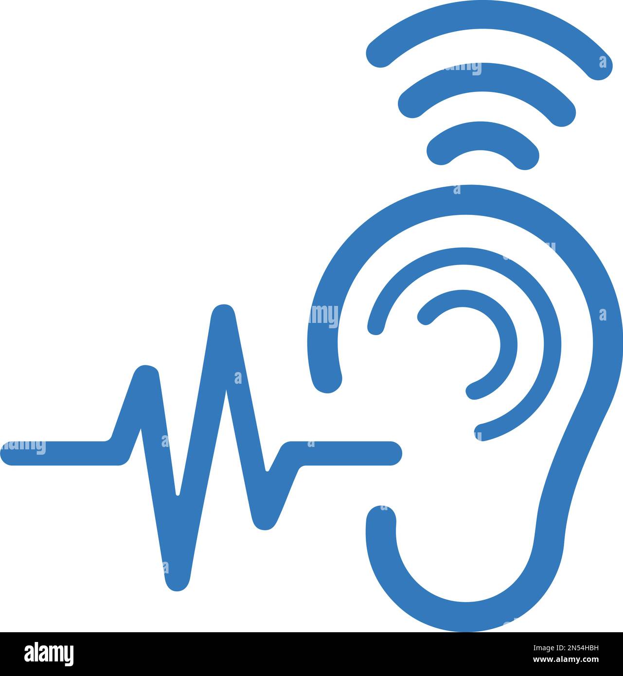 Ear, hear, hearing icon - Simple editable vector EPS file. Stock Vector