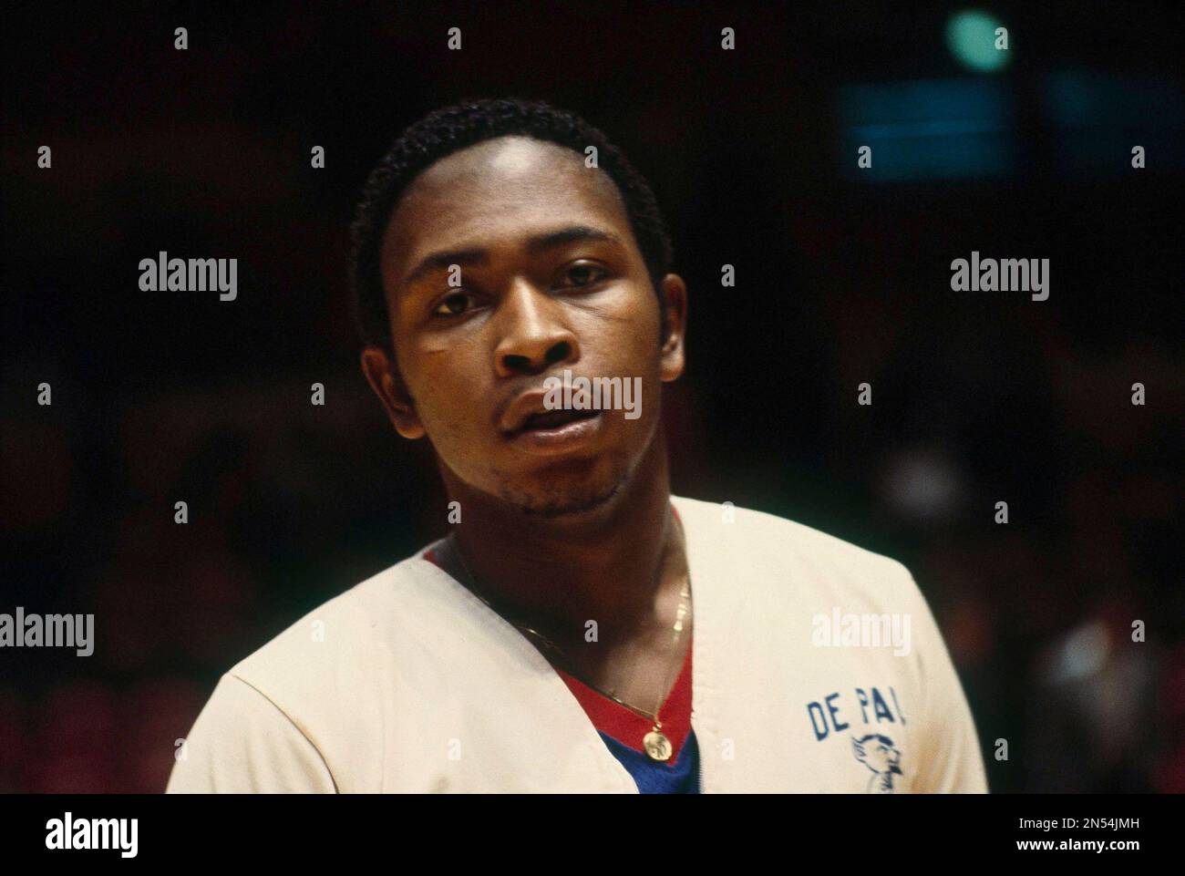 Basketball Player For DePaul University Mark Aguirre In New York Feb Basketball player for depaul university mark aguirre in new york feb