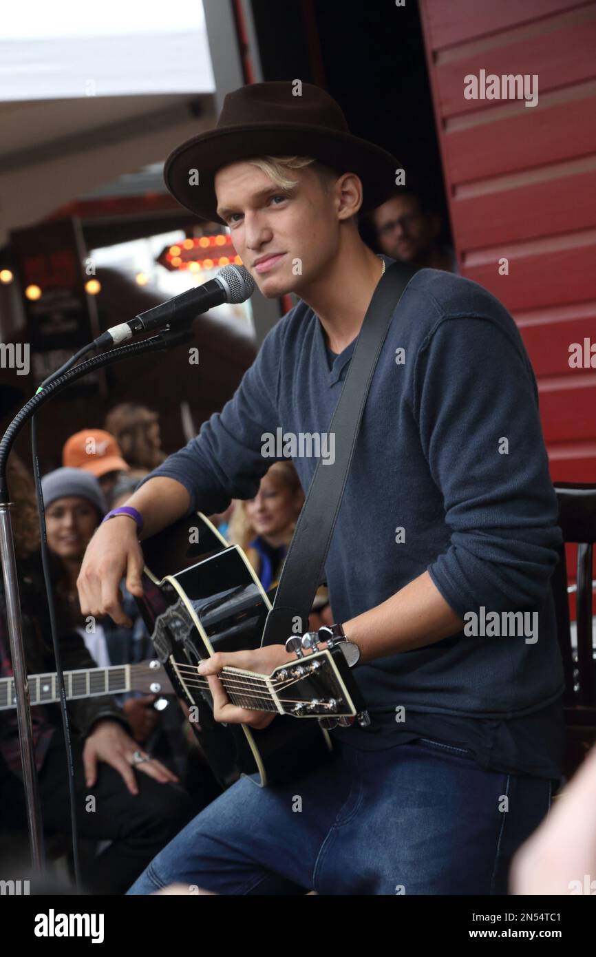 Cody Simpson performs at the Scooter Braun projects Sunday Funday showcase  at Banger's at the 2014 SXSW Music, Film + Interactive Festival, on Sunday,  March 9, 2014 in Austin, Texas. (Photo by