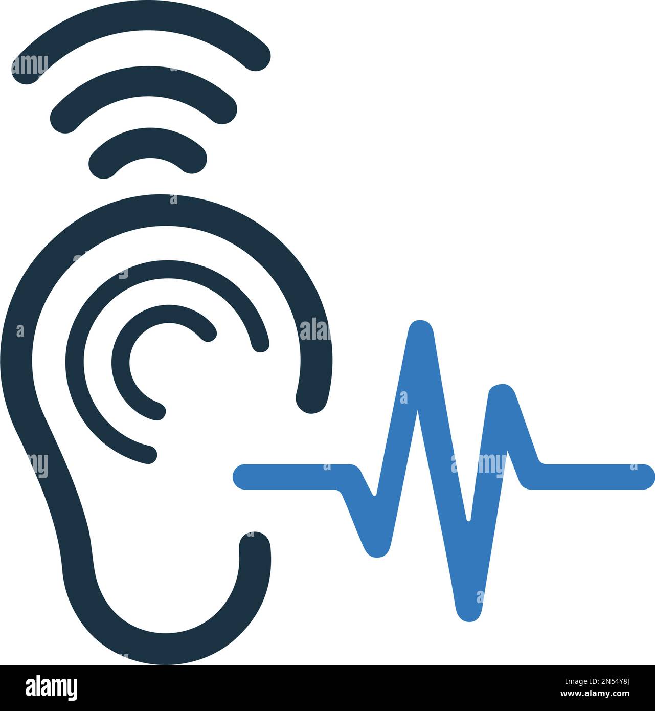 Ear, hear, hearing icon - Simple editable vector EPS file. Stock Vector