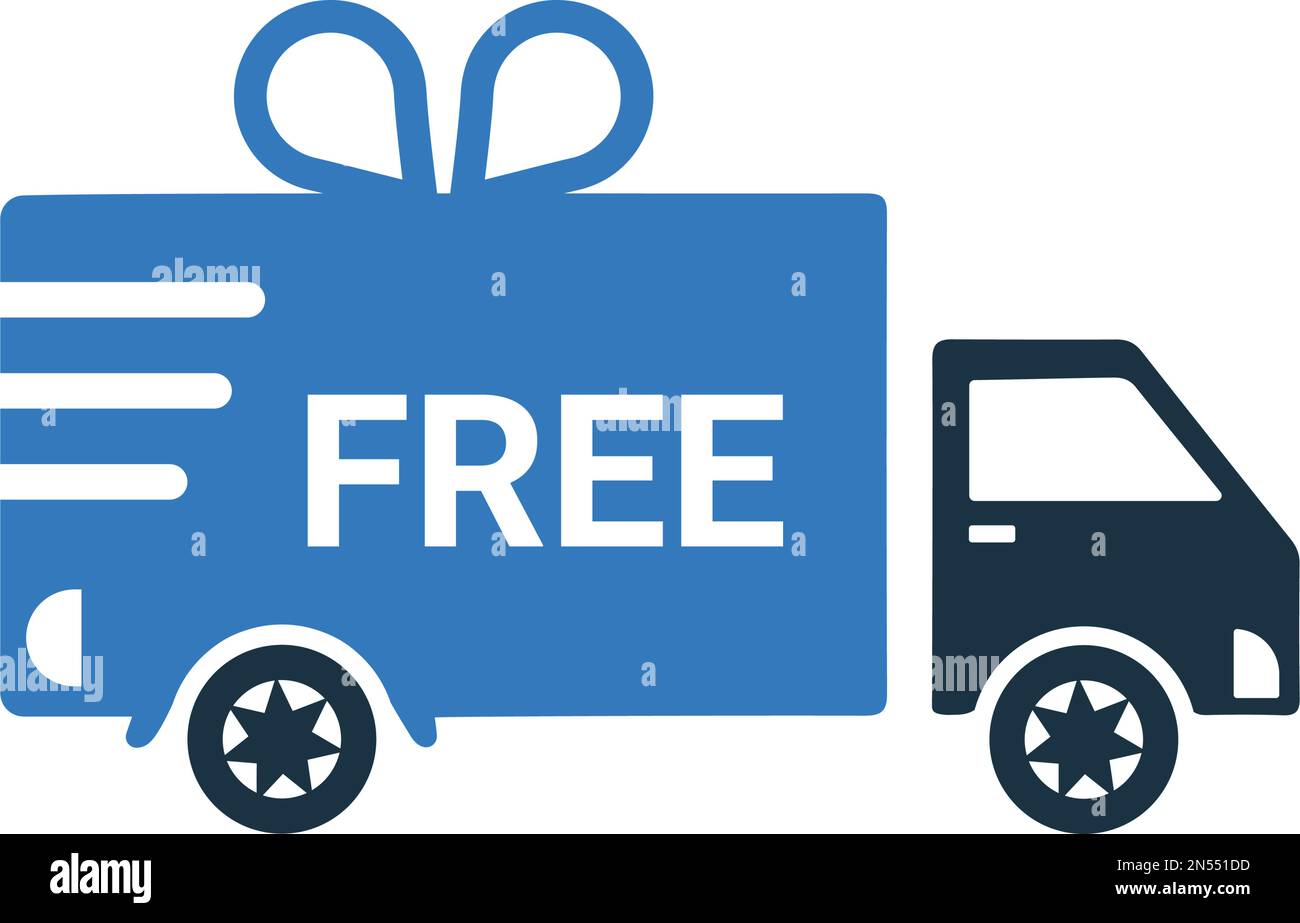 Free delivery, gift icon - Simple editable vector EPS file. Stock Vector