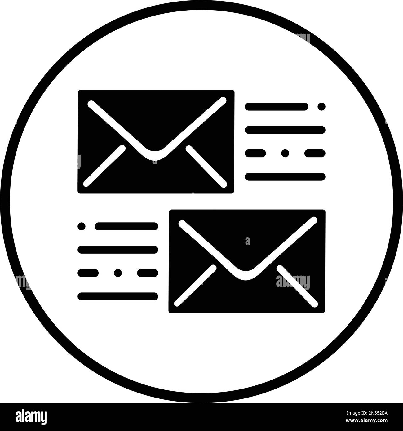 Email, letter, marketing, send icon. Well organized simple vector ...