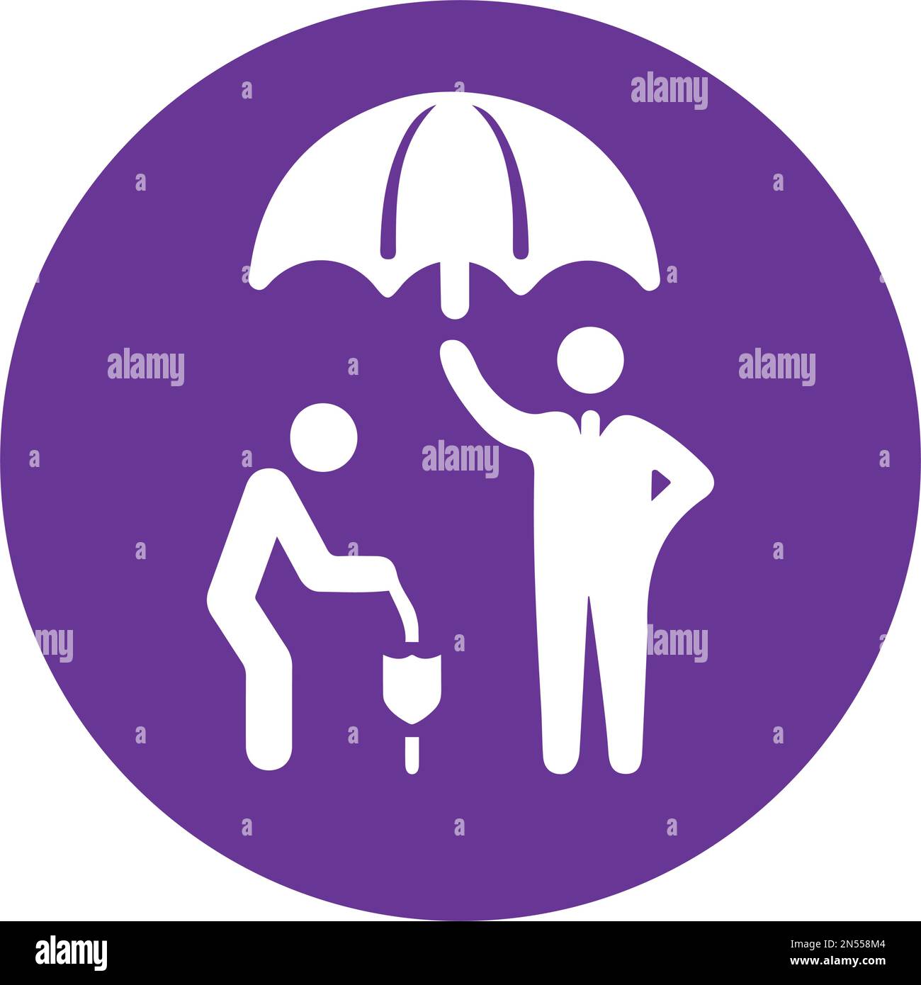 Old man, life insurance icon. Creative element design use in designing ...