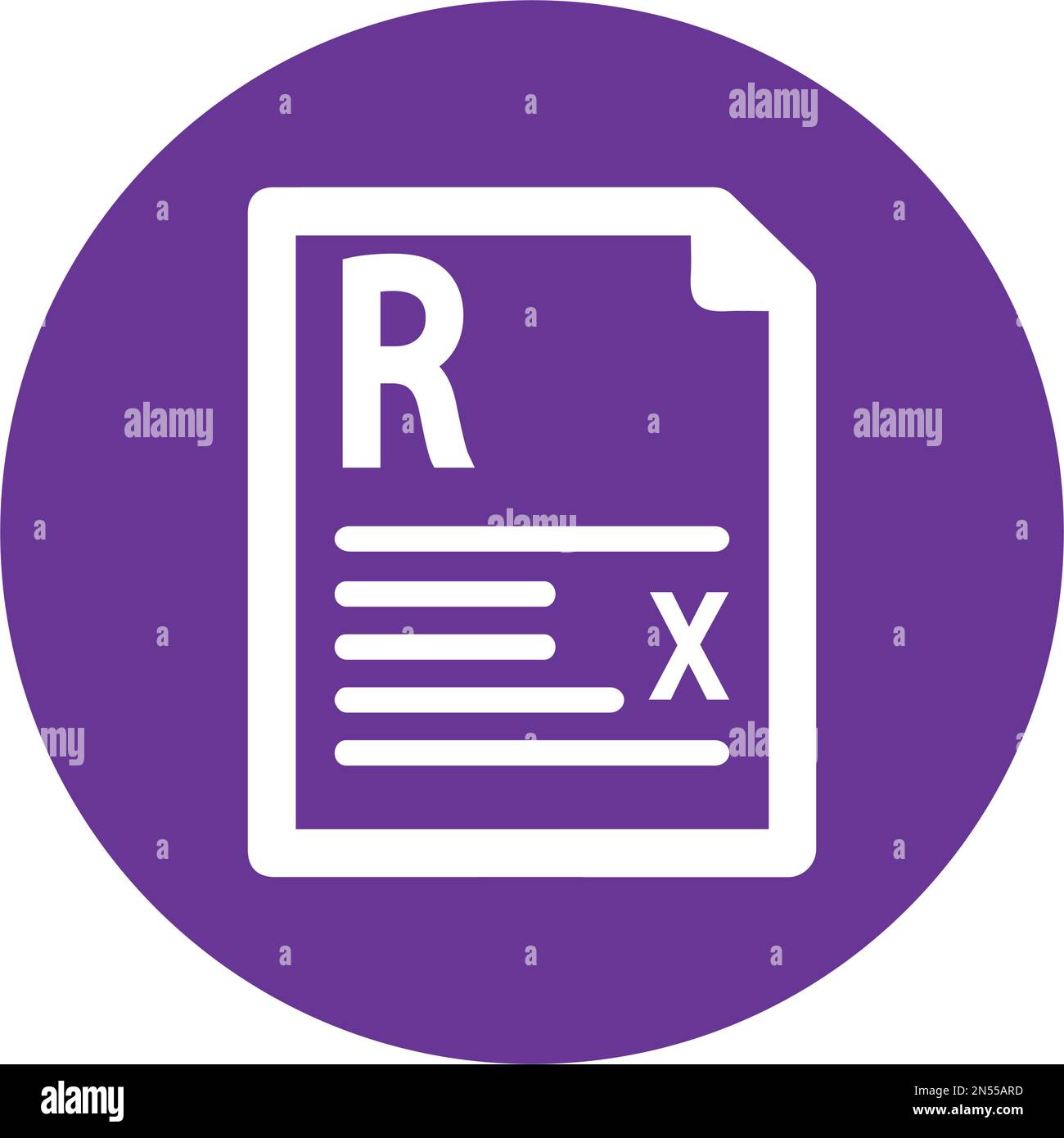 Medical prescription icon. Beautiful, meticulously designed icon. Well organized and editable Vector for any uses. Stock Vector