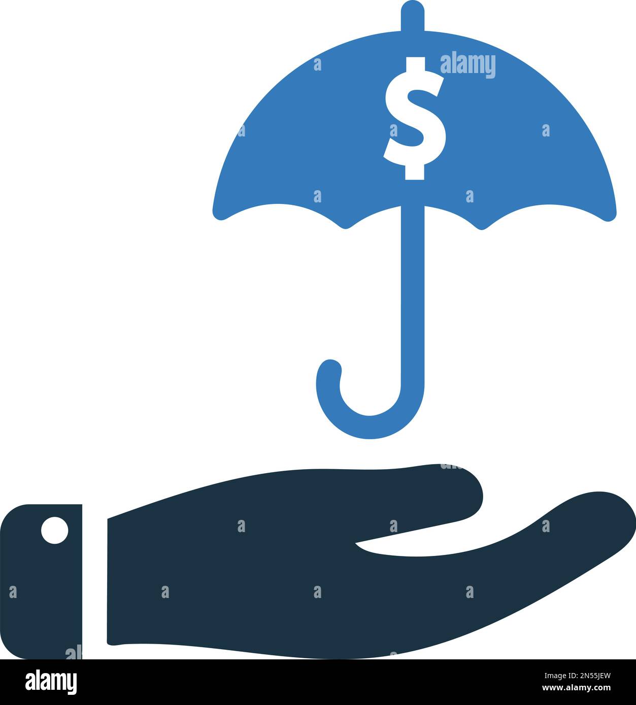 Investment protection icon. Perfect use for print media, web, stock images, commercial use or any kind of design project. Stock Vector