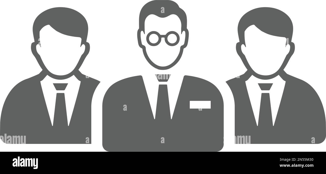 Managers, group icon - Vector EPS file. Perfect use for print media ...