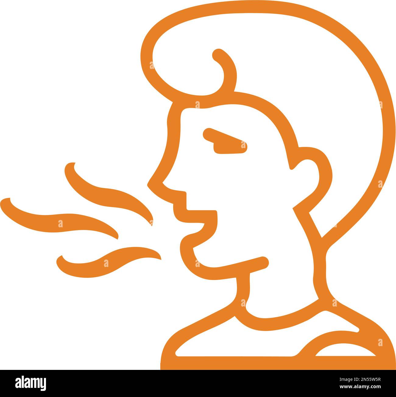 Mouth, smell, tooth icon Vector EPS file. Perfect use for print media