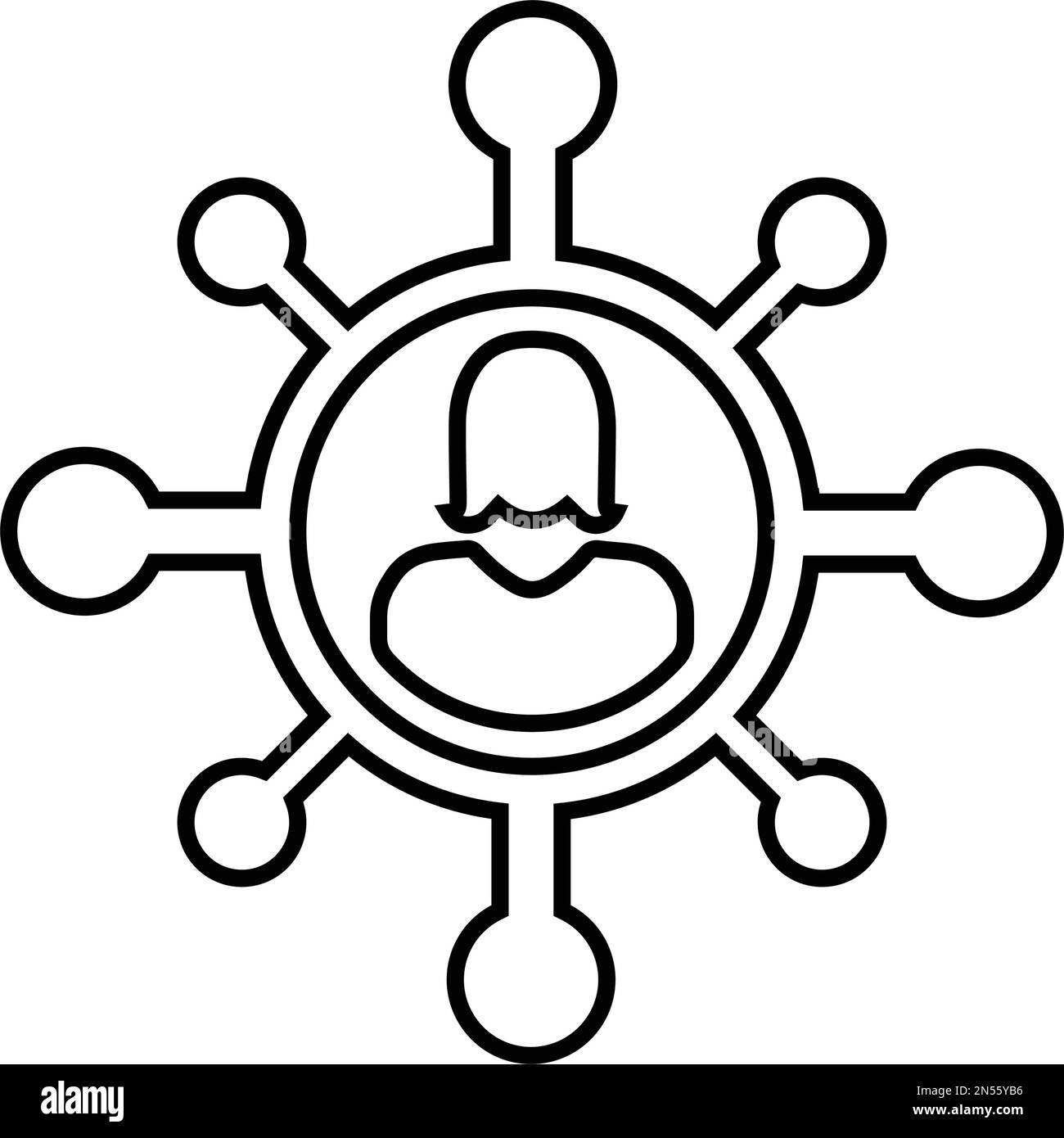 Marketing viral icon is isolated on white background use for graphic
