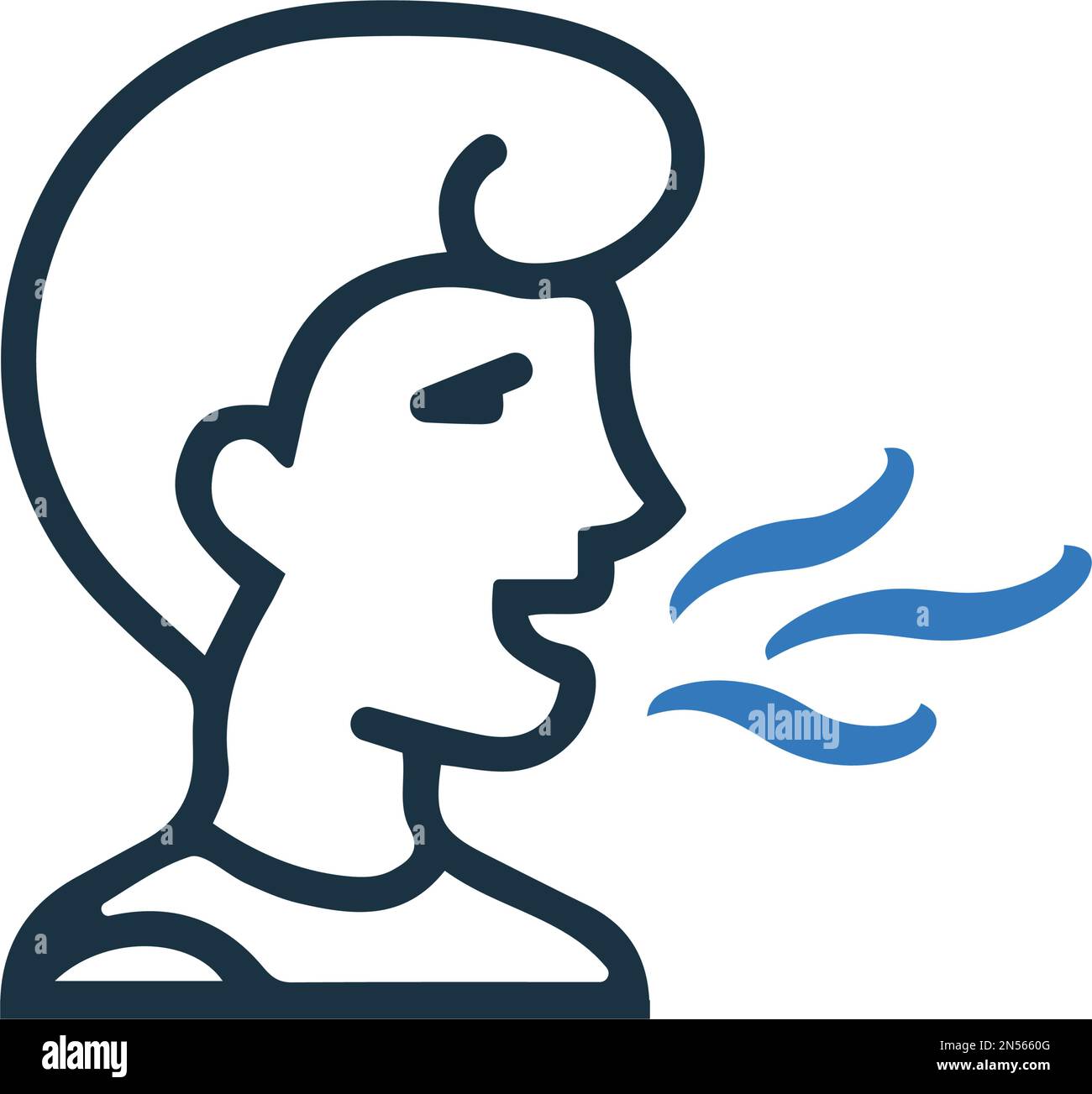 Mouth, smell, tooth icon Vector EPS file. Perfect use for print media