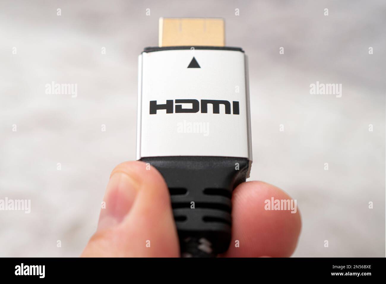 hdmi high definition multimedia interface on hand. Highspeed 8K signal