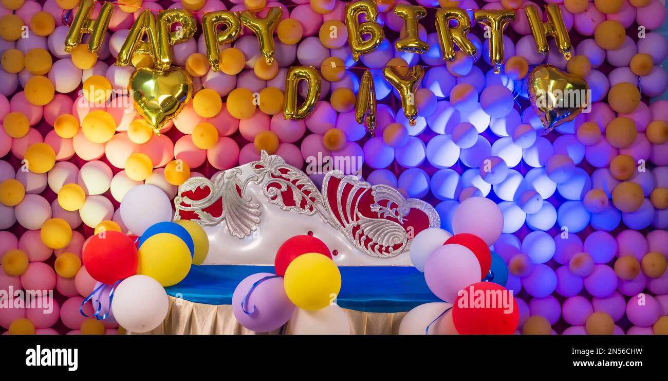 Premium Photo | Delicious wedding reception birthday cake on a background  balloons party decor copy space celebration concept trendy cake candy bar  table with sweets candies dessert