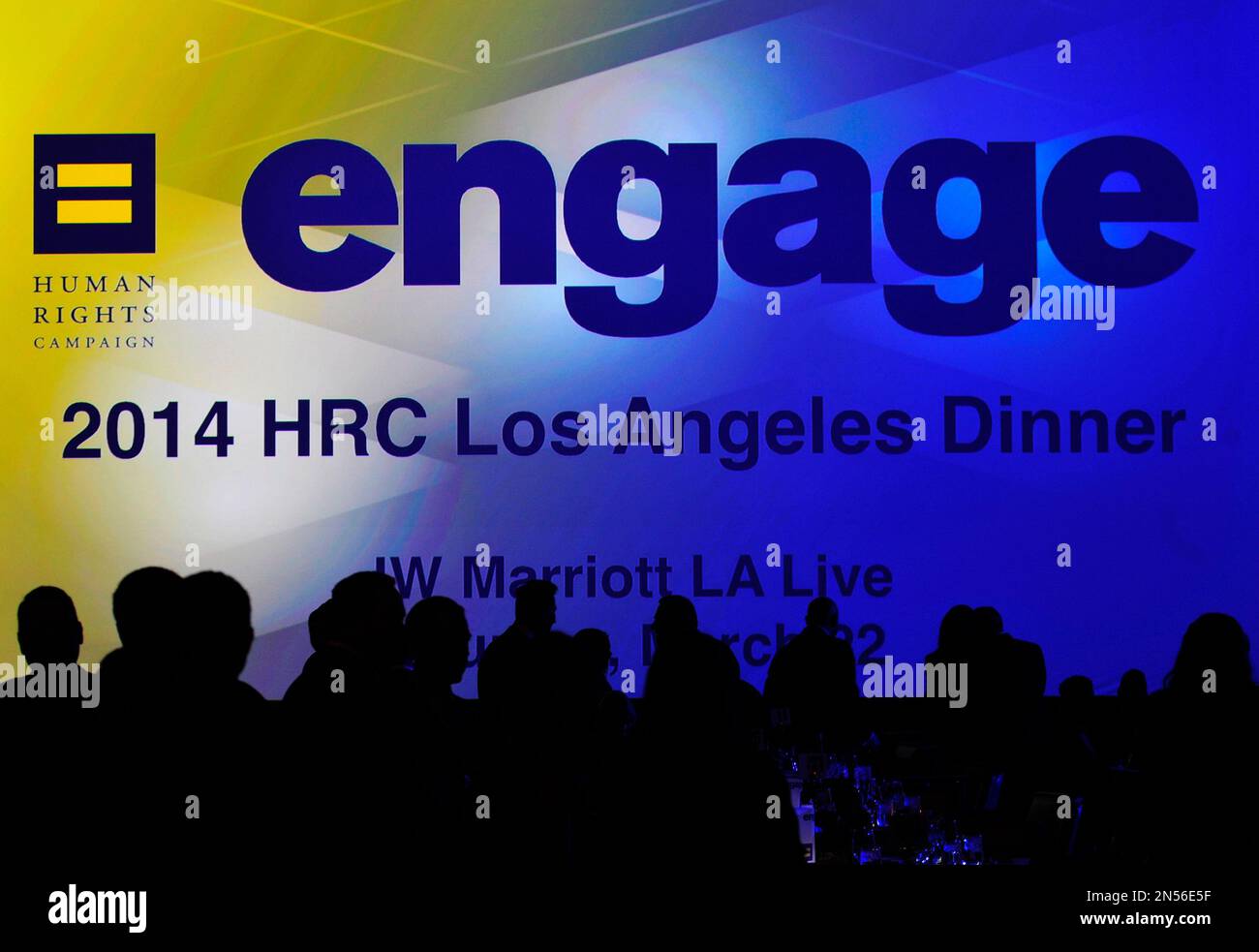 A general scene at the Human Rights Campaign Dinner Gala, on Saturday