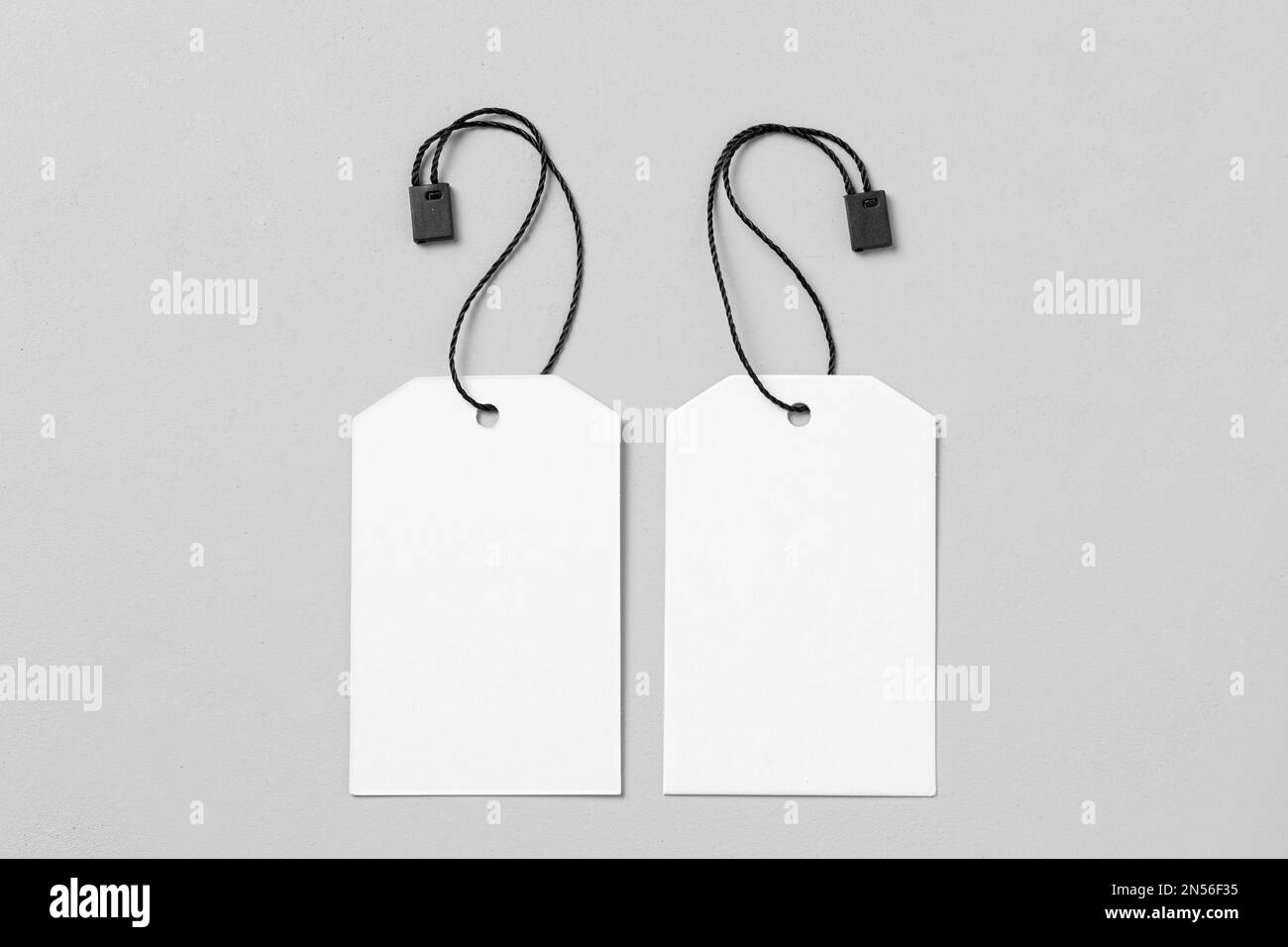 white empty labels arrangement white background (1). Resolution and high quality beautiful photo Stock Photo