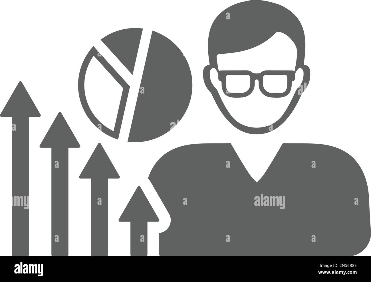 Personal, statistics, analysis icon - Simple editable vector EPS file ...