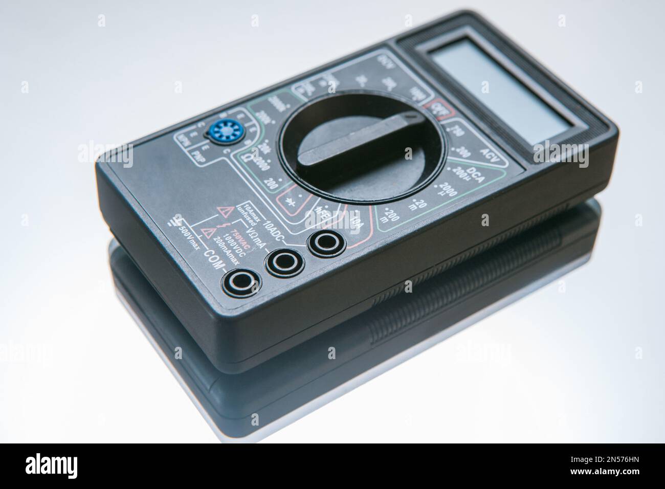 digital multimeter measure electricity voltmeter Stock Photo Alamy