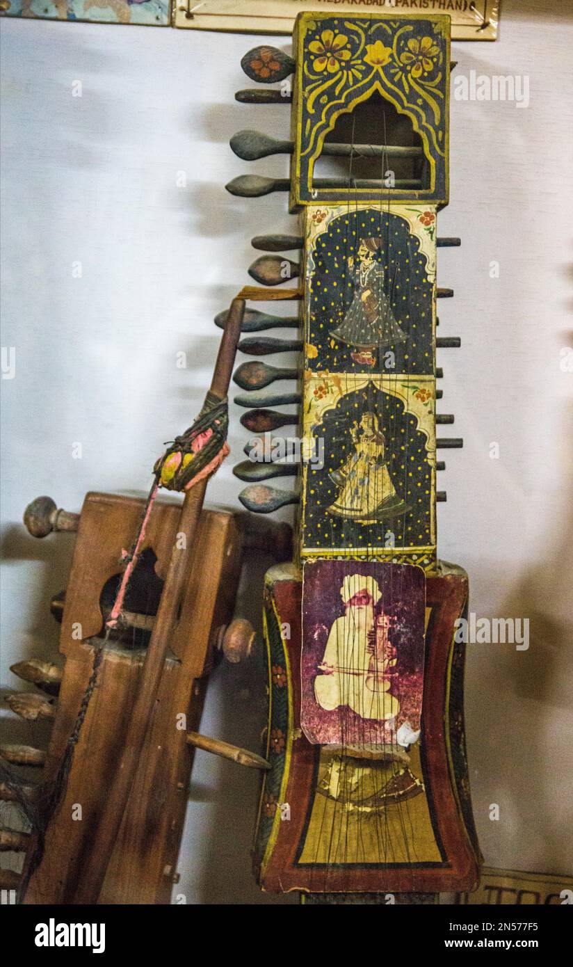 Musical instrument Sarangi, Desert Cultural Center Museum, Jaisalmer