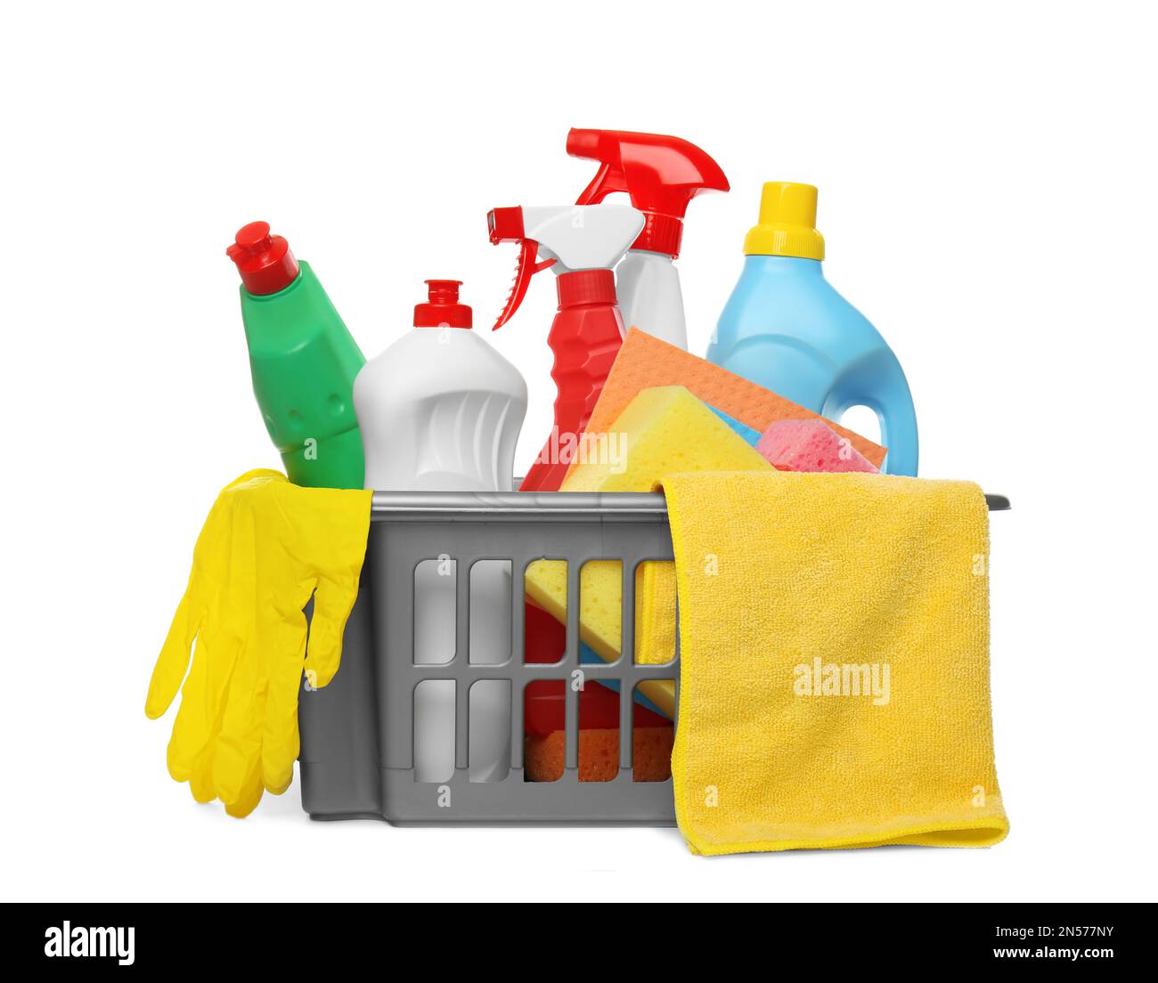 https://c8.alamy.com/comp/2N577NY/basket-with-different-cleaning-products-and-tools-on-white-background-2N577NY.jpg