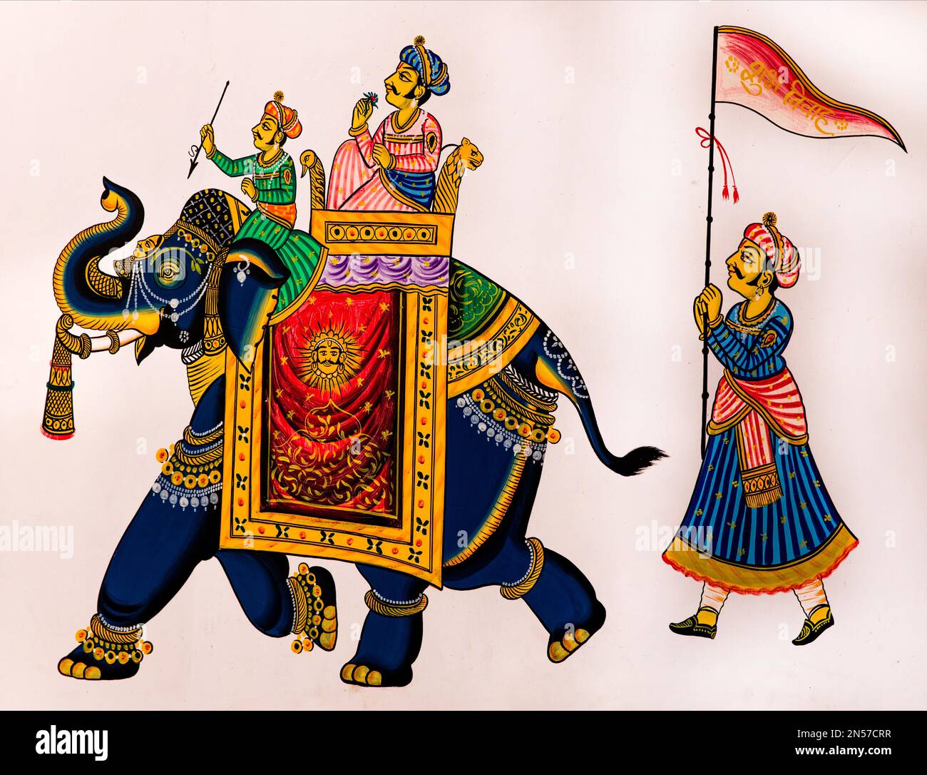 Mural painting in the old town, Udaipur, Udaipur, Rajasthan, India Stock Photo Alamy