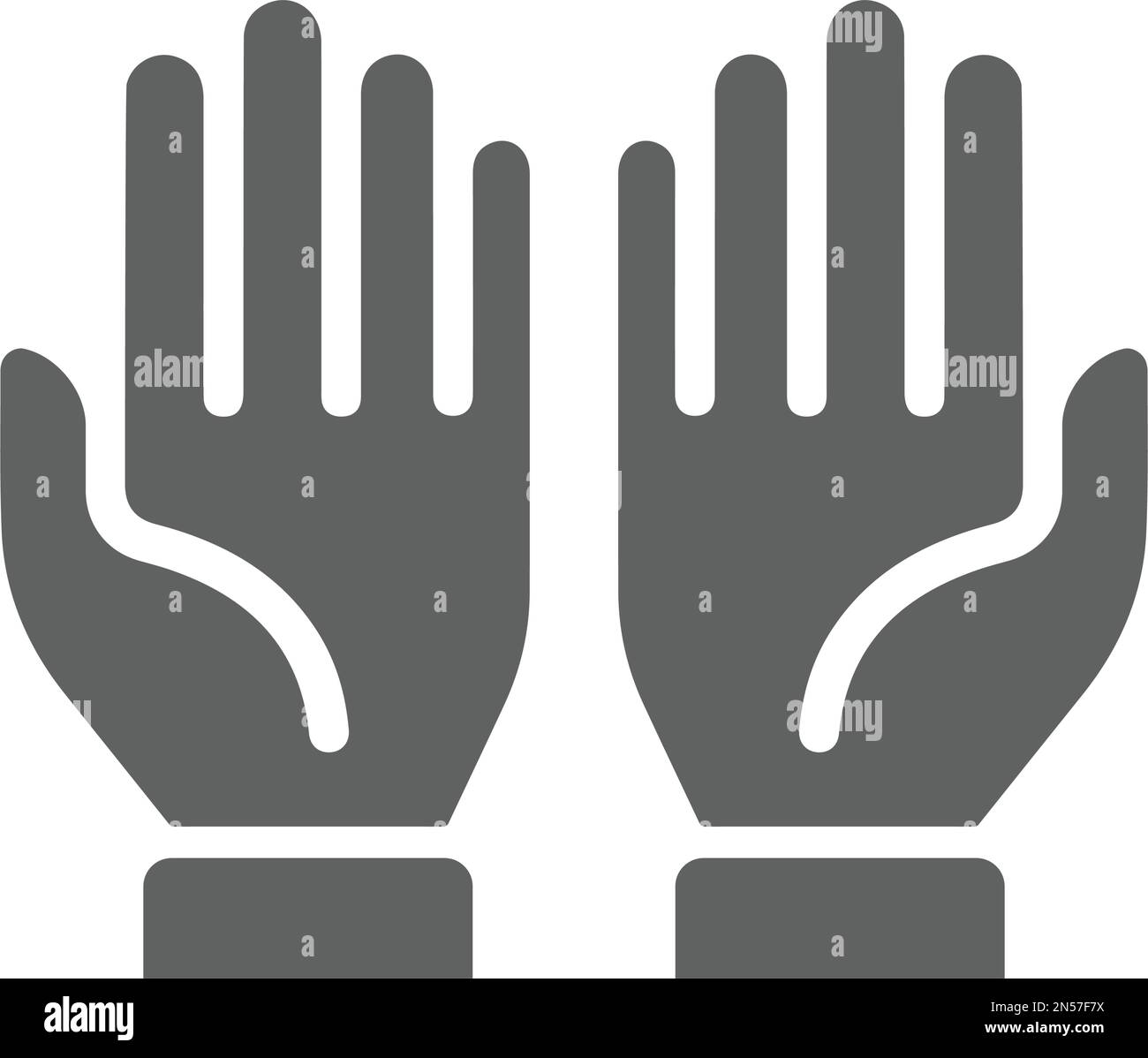 Raise, hand, gesture icon - Vector EPS file. Perfect use for print media, web, stock images, commercial use or any kind of design project. Stock Vector