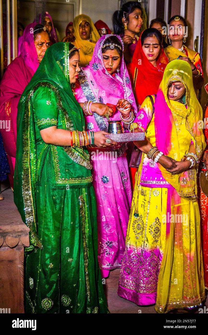 Separate ceremonies of bride and groom, lavish wedding in Rajasthan