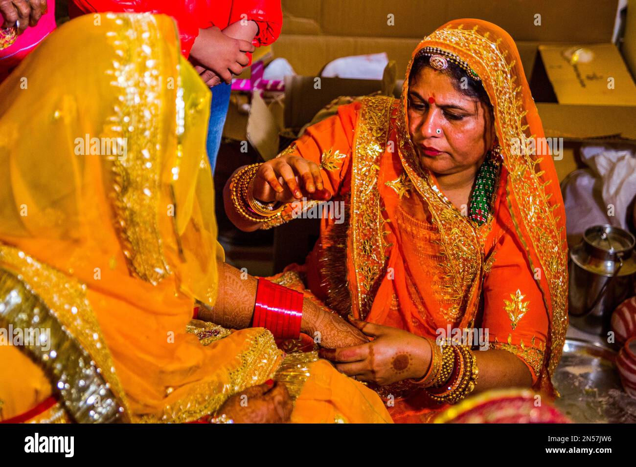 Separate ceremonies of bride and groom, lavish wedding in Rajasthan