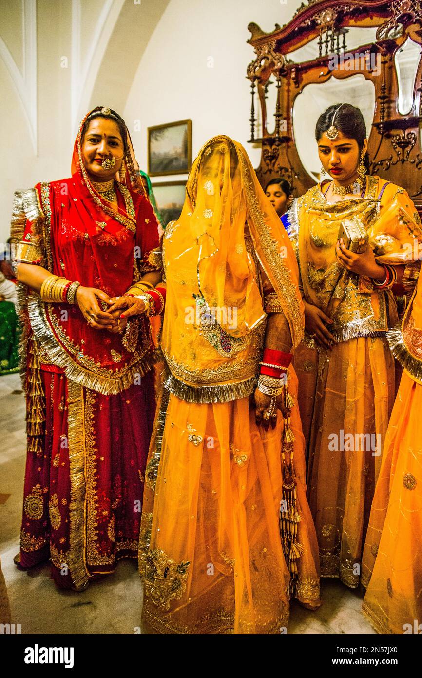 Separate ceremonies of bride and groom, lavish wedding in Rajasthan