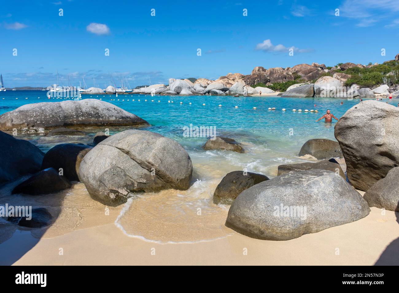 Devil's Bay Beach at The Baths National Park, Virgin Gorda, The British