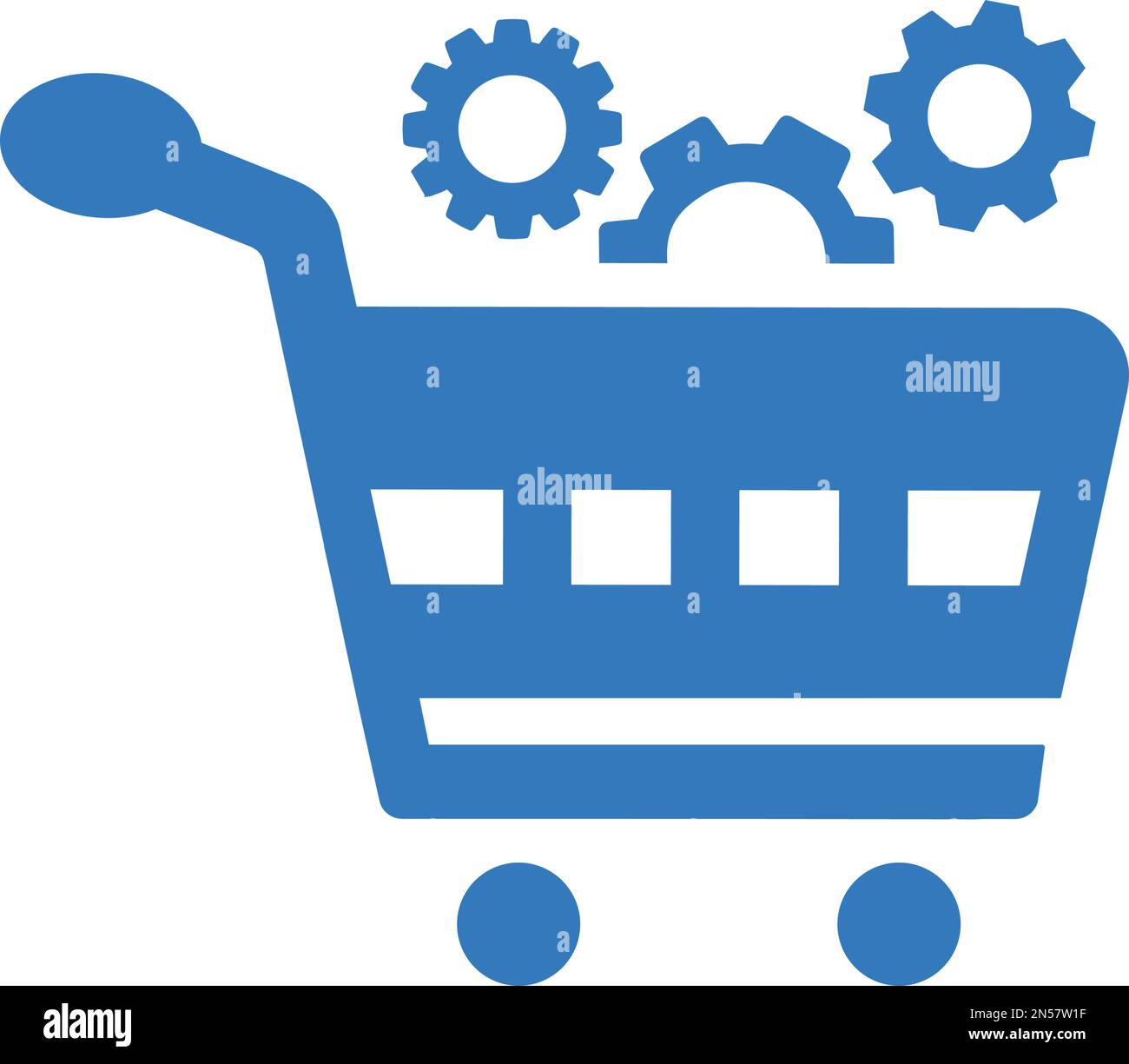 Service, basket, cart, setting icon. Well organized simple vector ...