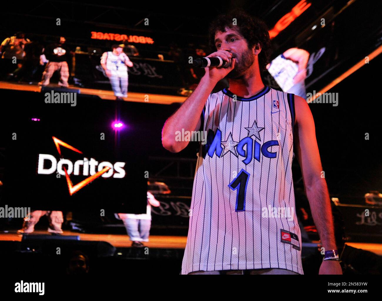 Hip hop artist Lil Dicky performs on the Doritos #BoldStage at the ...