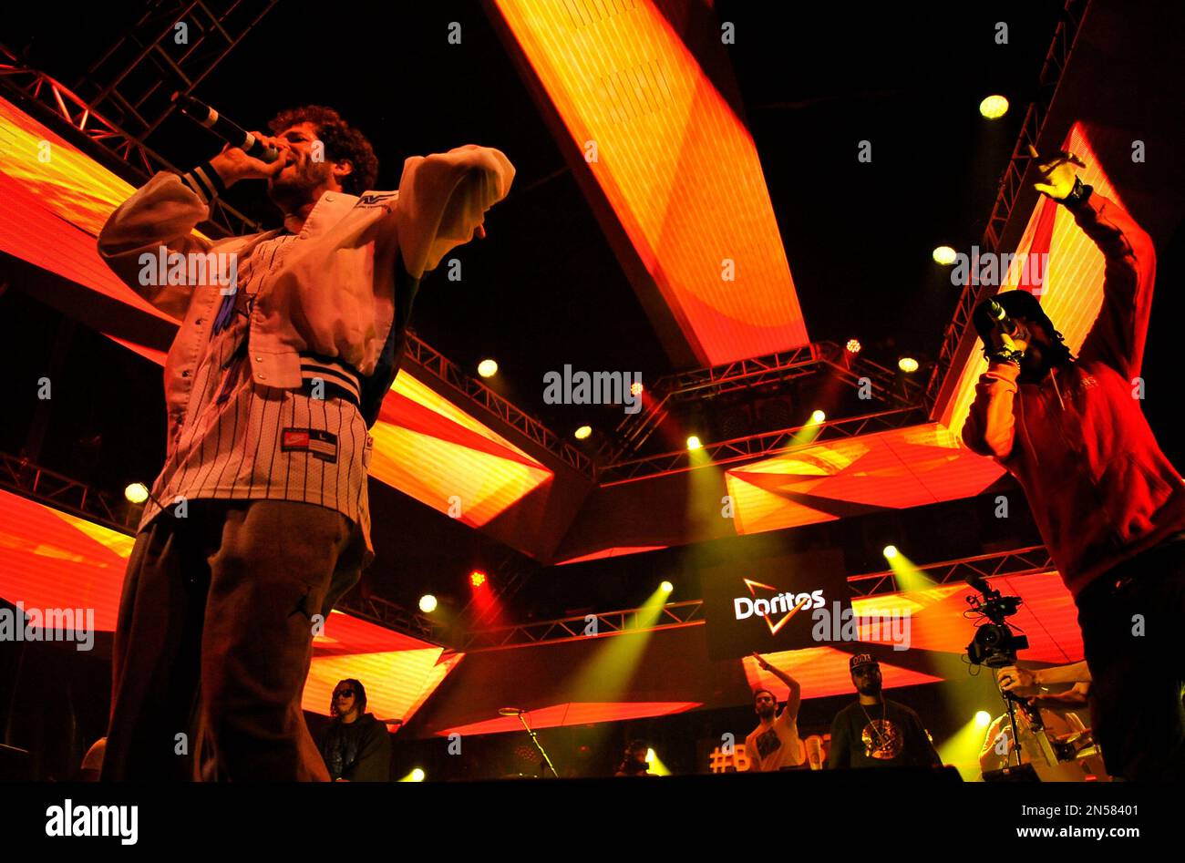 Hip hop artist Lil Dicky performs on the Doritos #BoldStage at the ...