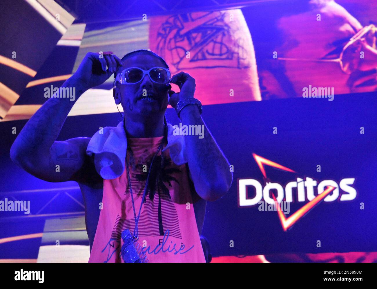 IMAGE DISTRIBUTED FOR FRITO-LAY - Rapper Riff Raff performs on the ...