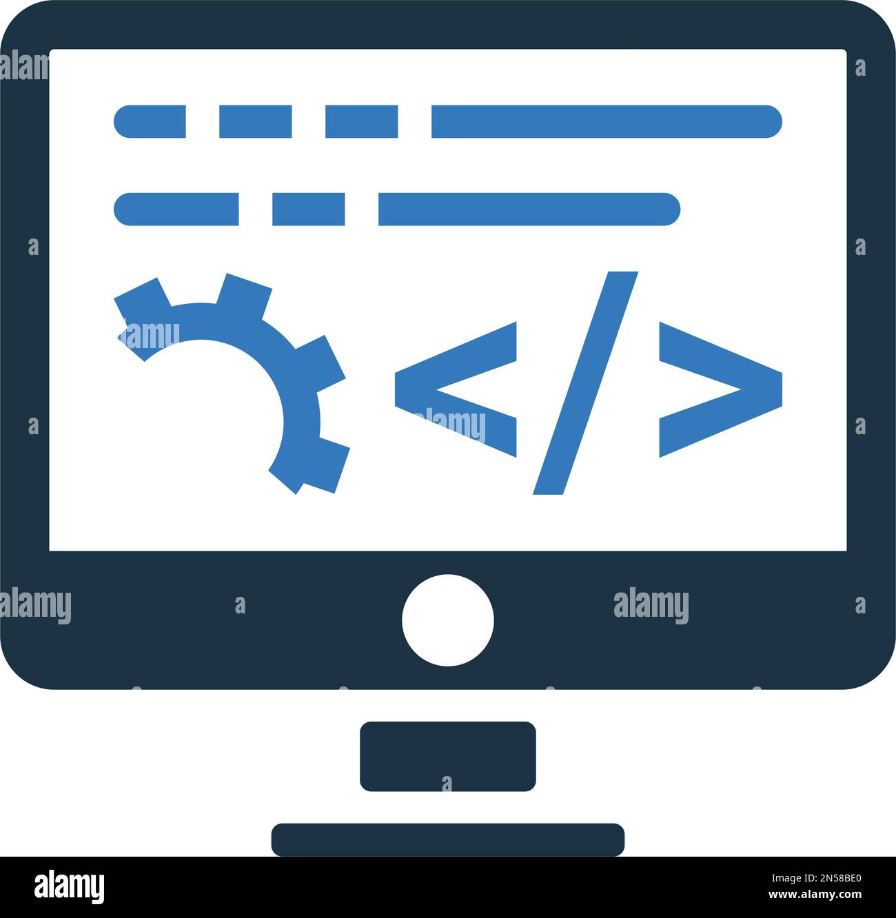 Software, coding, development icon - Simple editable vector EPS file ...