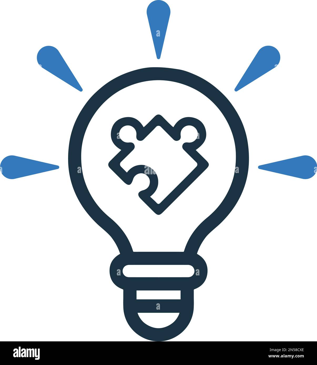 Solution, puzzle icon - Vector EPS file. Perfect use for print media ...