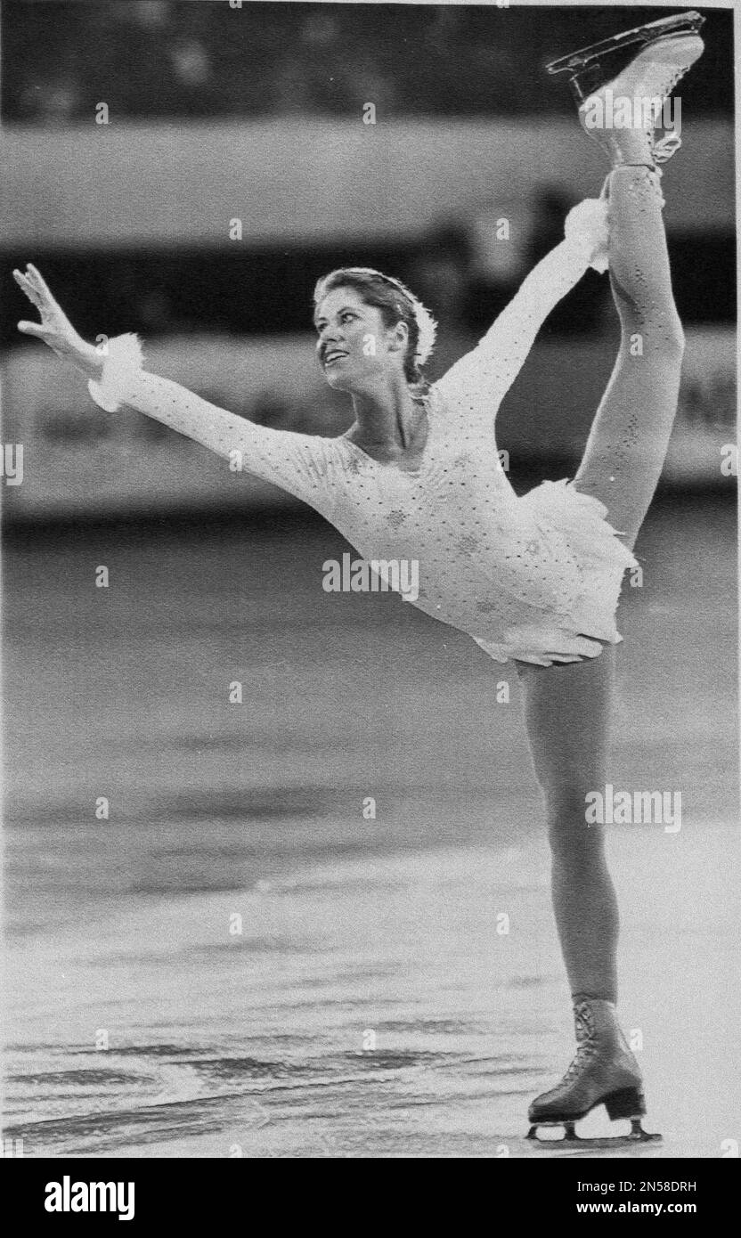FILE In this Feb. 2, 1985 file photo, Denise Biellmann of Switzerland