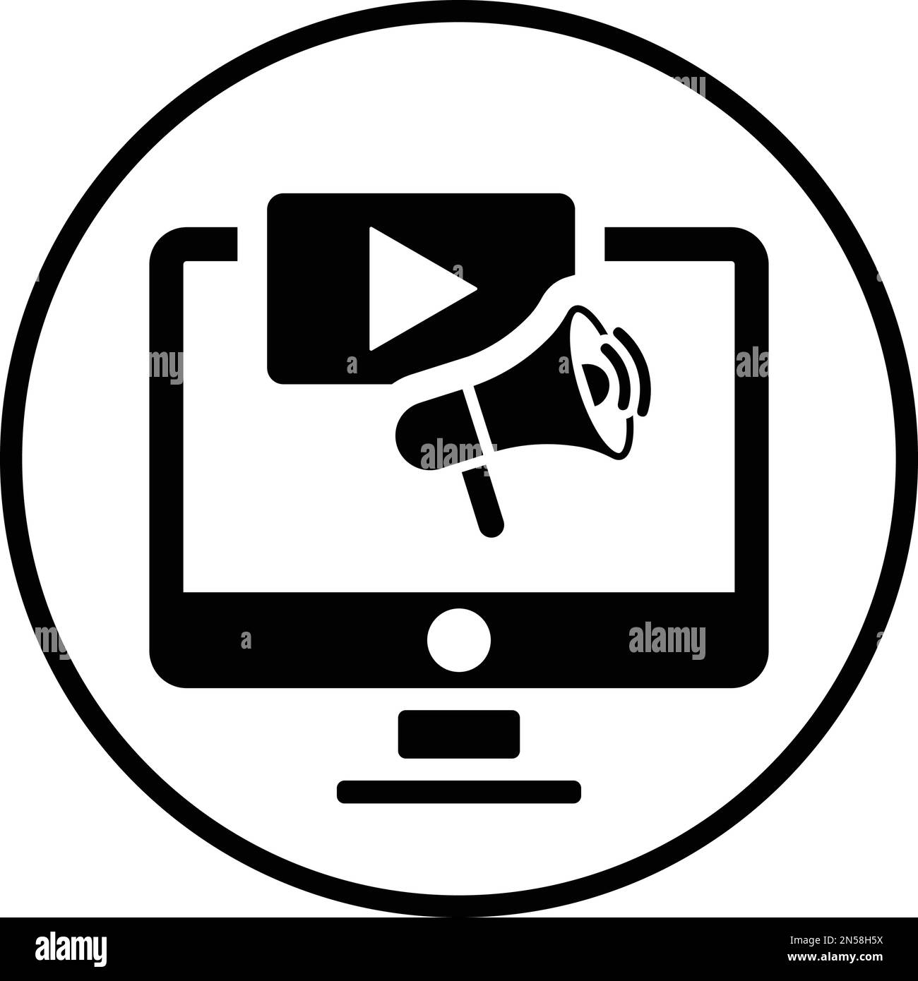 Viral video vector vectors Cut Out Stock Images & Pictures - Alamy