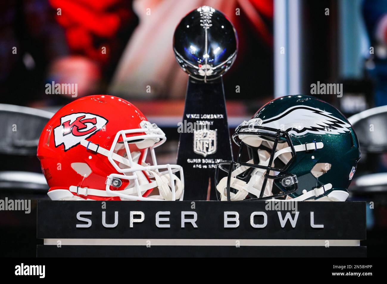 Superbowl trophy 2023 hi-res stock photography and images - Alamy