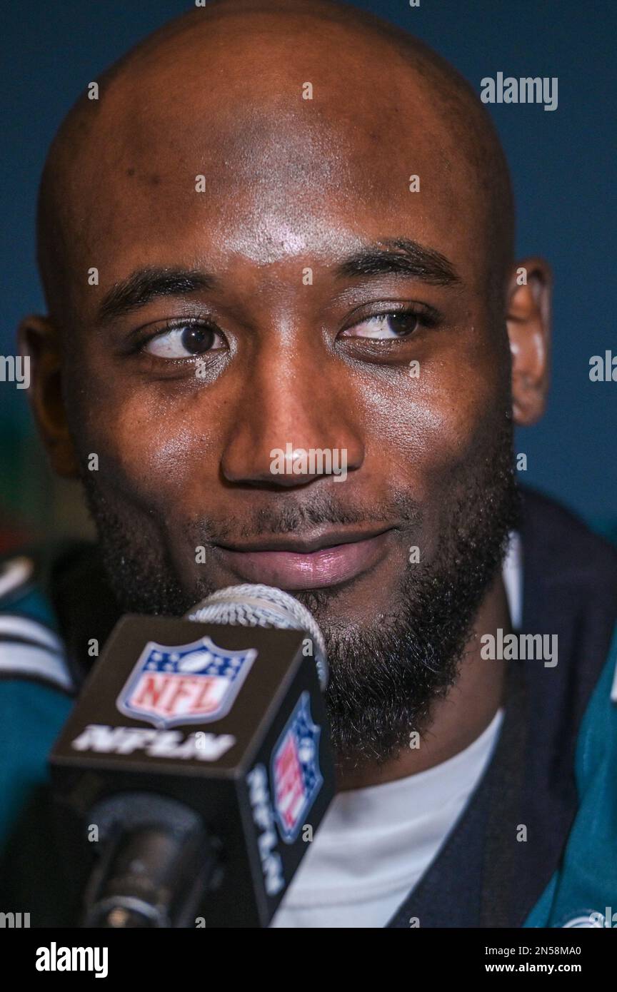 Philadelphia Eagles cornerback James Bradberry speaks during a press conference at the Sheraton