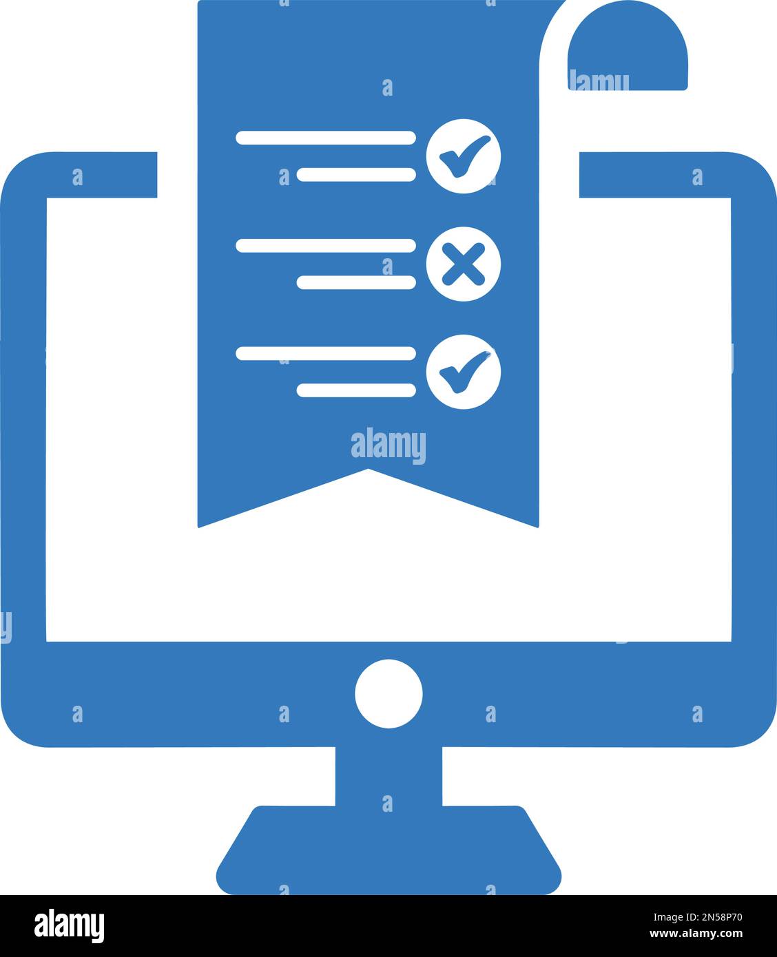 Web, exam, survey icon - Simple editable vector EPS file. Stock Vector
