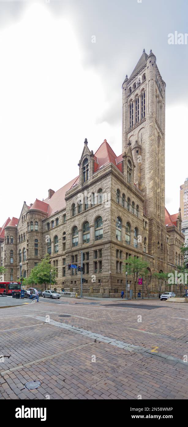 Allegheny County Courthouse and Jail, on Pittsburgh’s Grant Street, is